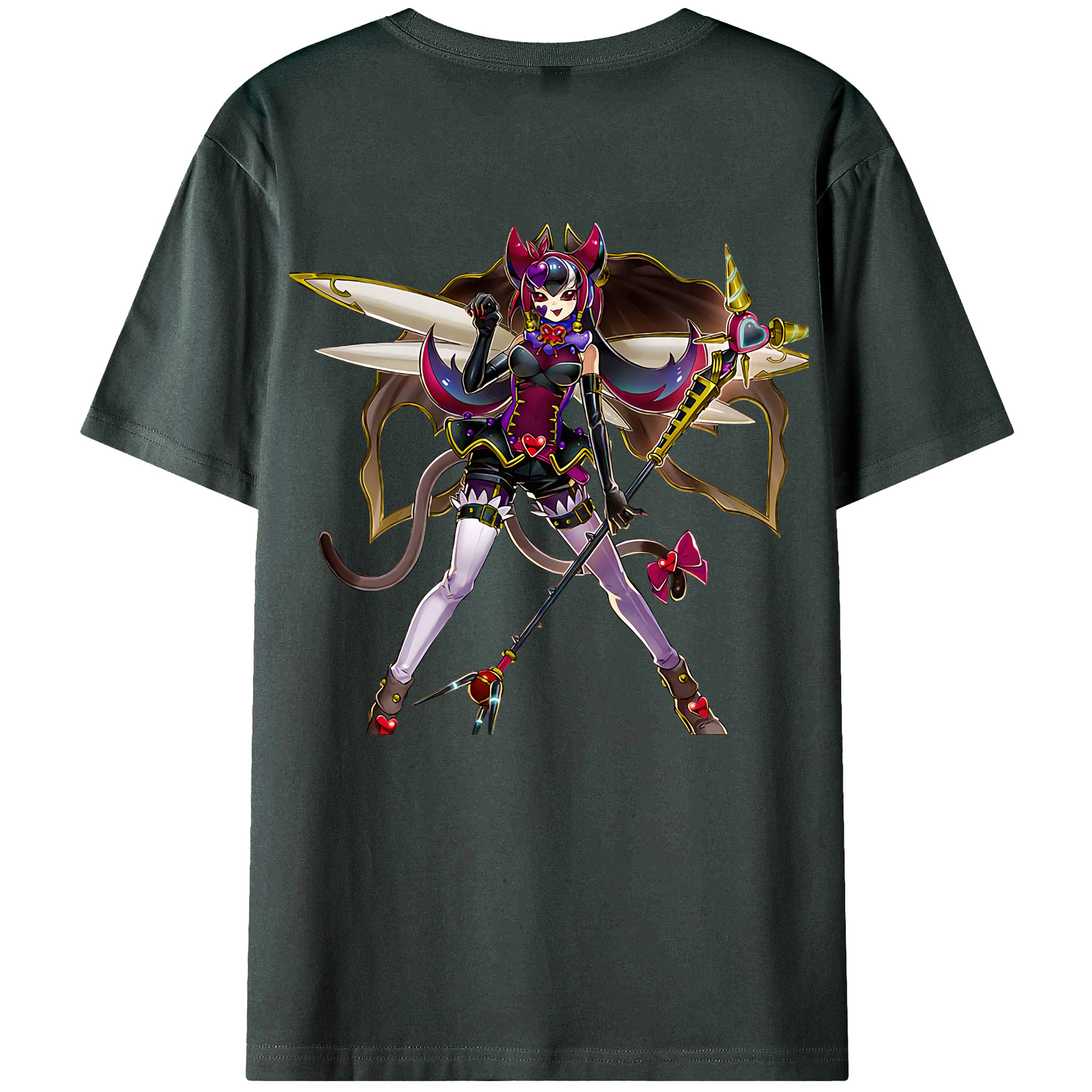 （画像用） 遊☆戯☆王 Yu-Gi-Oh! 綿100％ メンズ半袖Tシャツ（バックプリント） 通気性